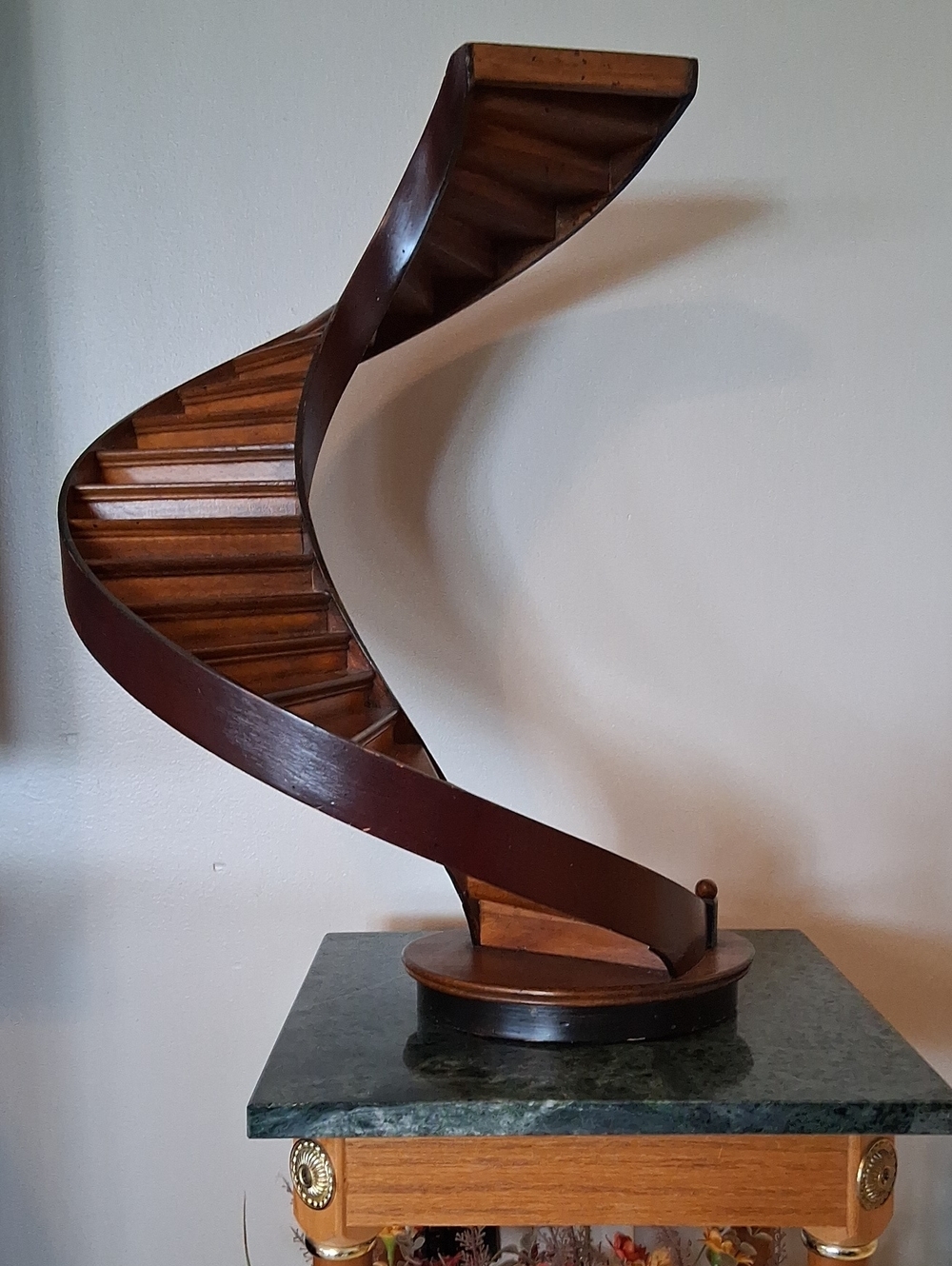 Grand Staircase Architectural Model 3D Spiral Wooden Stair. Super Cute!